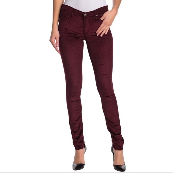 EUC - Adriano Goldschmied Stevie Ankle - “Bordo”(maroon) - size 29R - Picture 1 of 5